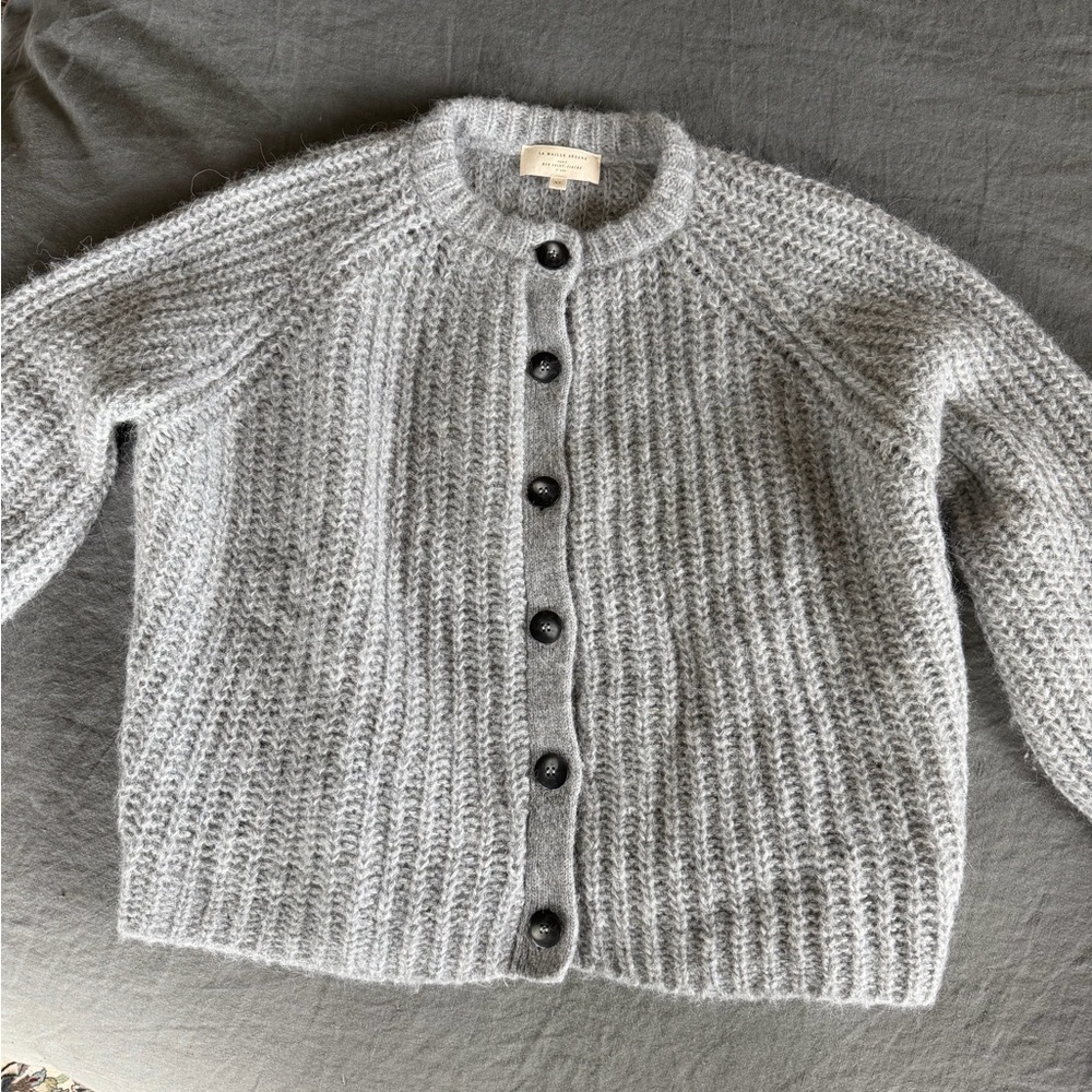 Sezane Emile Cardigan Gray size XS